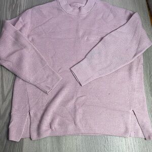 lululemon athletica Light Pink Crew Neck Sweater